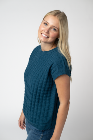 Kelly Knitted Top - Teal by Michelle Mae