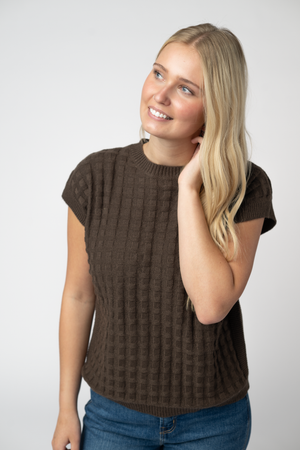 PREBOOK Kelly Knitted Top - Brown