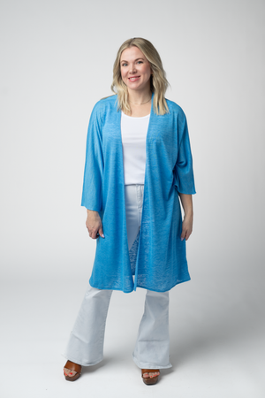 Ellie Cover-Up Kimono - Light Blue by Michelle Mae