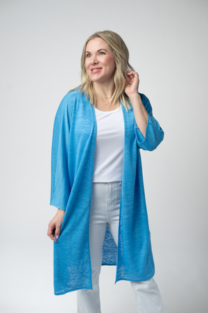 Ellie Cover-Up Kimono - Light Blue by Michelle Mae