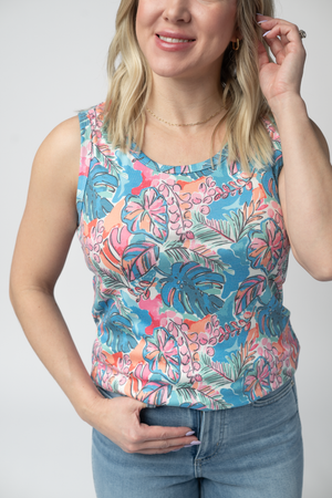 Ava Tank - Tropical Palm by Michelle Mae