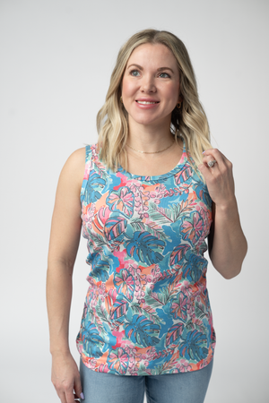 Ava Tank - Tropical Palm by Michelle Mae