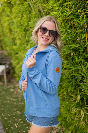 Fullzip Hoodie - Blue by Michelle Mae