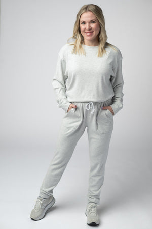 Corrine Joggers - Light Grey by Michelle Mae