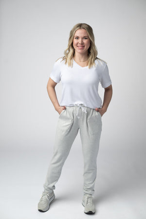 Corrine Joggers - Light Grey by Michelle Mae