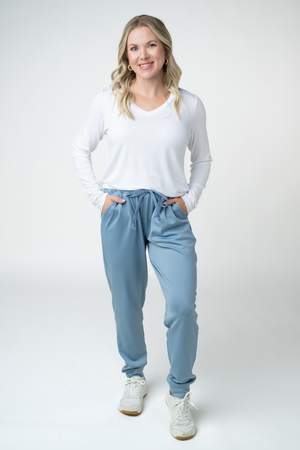 PREBOOK Cloud Joggers - Dusty Blue