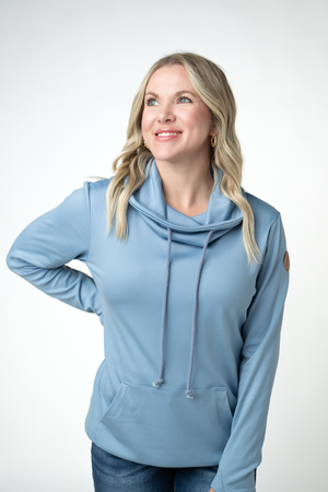 PREBOOK Cloud Funnel Neck - Dusty Blue
