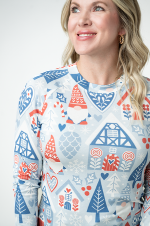 PREBOOK Blair Long Sleeve Top - Winter Gnome