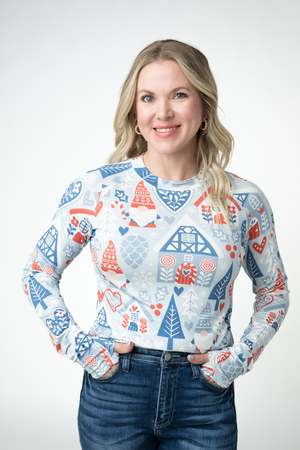 PREBOOK Blair Long Sleeve Top - Winter Gnome