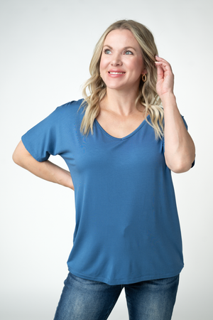 PREBOOK Chloe Cozy Top - Winter Blue