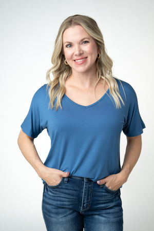PREBOOK Chloe Cozy Top - Winter Blue