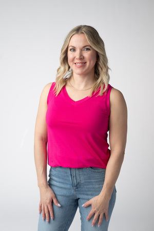 Noelle Tank - Hot Pink by Michelle Mae
