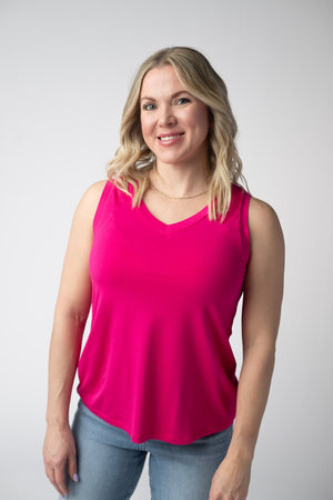 Noelle Tank - Hot Pink by Michelle Mae