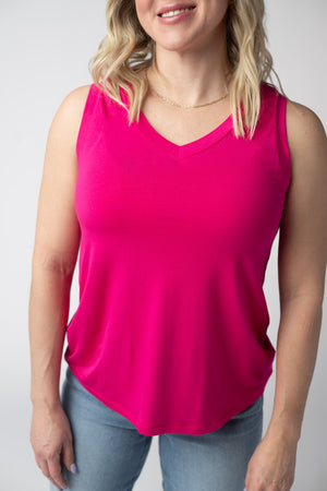 Noelle Tank - Hot Pink by Michelle Mae