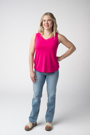 Noelle Tank - Hot Pink by Michelle Mae