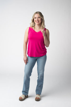 Noelle Tank - Hot Pink by Michelle Mae