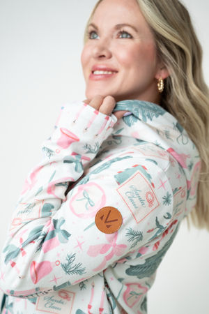 PREBOOK Hailey Pullover Hoodie - Pink Pine Noel
