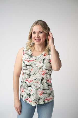 Noelle Tank - Flamingos by Michelle Mae