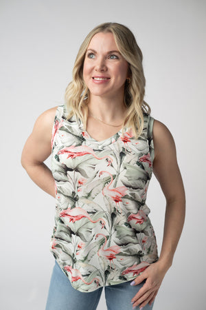 Noelle Tank - Flamingos by Michelle Mae