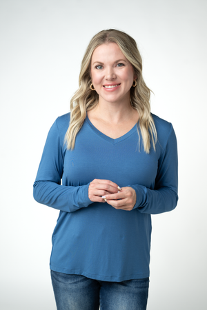 PREBOOK Larissa Long Sleeve - Winter Blue