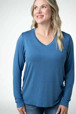 PREBOOK Larissa Long Sleeve - Winter Blue