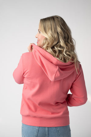 Fullzip Hoodie - Sunkissed Coral by Michelle Mae