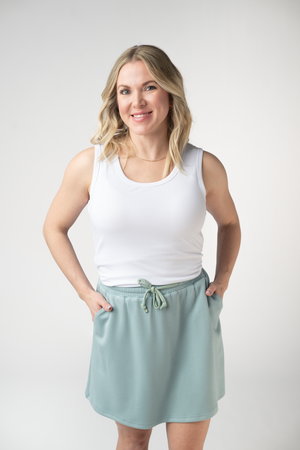 Serena Luxe Skort - Ocean Blue by Michelle Mae