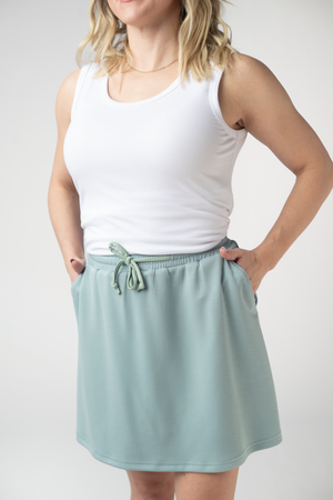 Serena Luxe Skort - Ocean Blue by Michelle Mae
