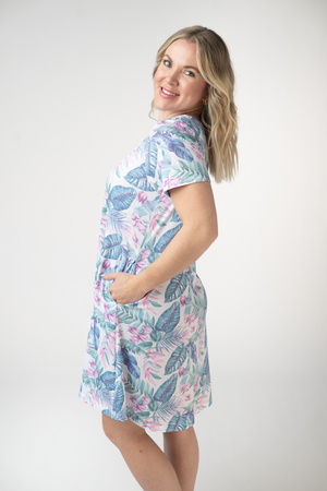 Alicia Dress - Tropical Leaf by Michelle Mae