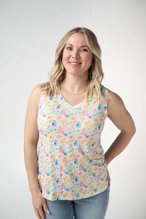 Noelle Tank - Petal Gardens by Michelle Mae