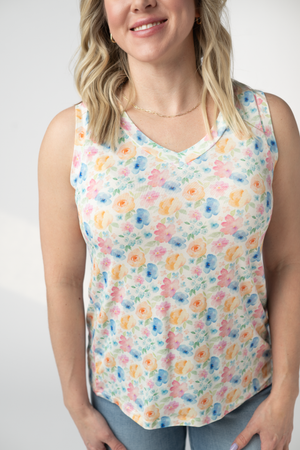 Noelle Tank - Petal Gardens by Michelle Mae