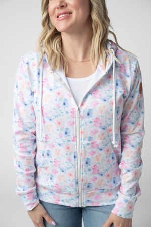 Fullzip Hoodie - Petal Gardens by Michelle Mae