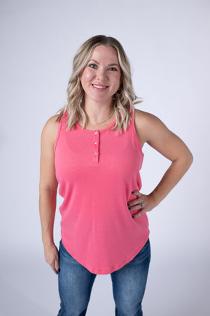 Alison Henley Tank - Sun Kissed Coral by Michelle Mae