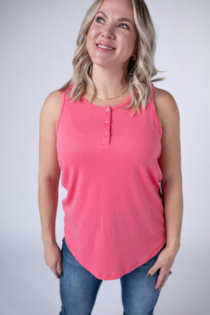 Alison Henley Tank - Sun Kissed Coral by Michelle Mae