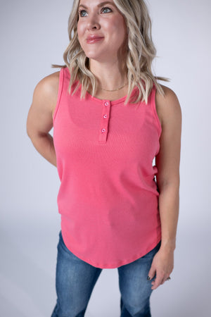 Alison Henley Tank - Sun Kissed Coral by Michelle Mae