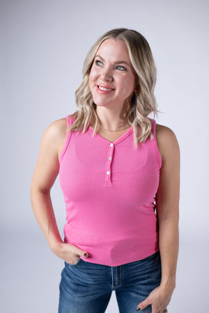 Addison Tank - Pink by Michelle Mae