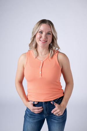 Addison Tank - Orange by Michelle Mae