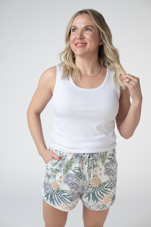 PREBOOK Nova Summer Shorts - Pineapple Leaf