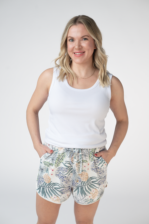 PREBOOK Nova Summer Shorts - Pineapple Leaf