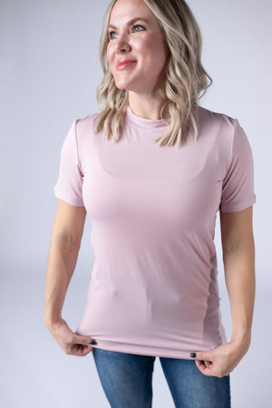 Blair Short Sleeve Top - Blush by Michelle Mae