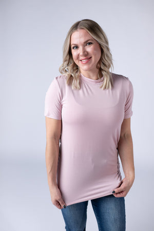 Blair Short Sleeve Top - Blush by Michelle Mae