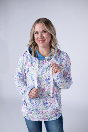 Hailey Pullover Hoodie - Cottage Floral by Michelle Mae