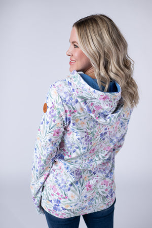 Hailey Pullover Hoodie - Cottage Floral by Michelle Mae