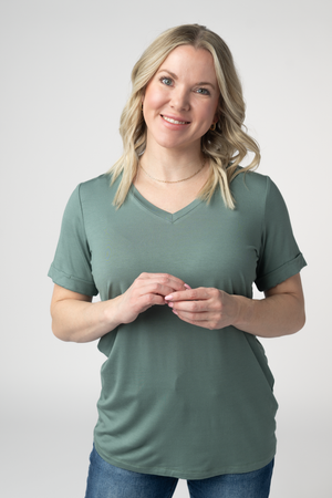 Sophie Top - Dusty Jade by Michelle Mae
