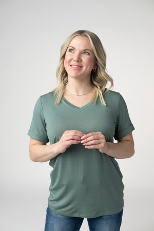Sophie Top - Dusty Jade by Michelle Mae