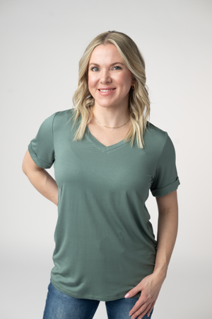 Sophie Top - Dusty Jade by Michelle Mae