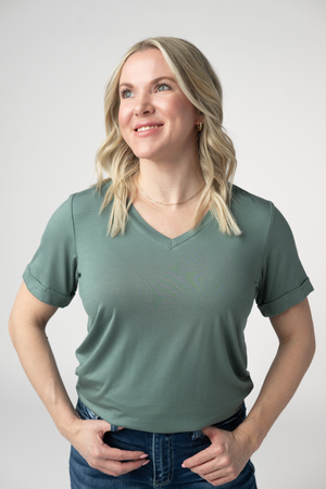 Sophie Top - Dusty Jade by Michelle Mae