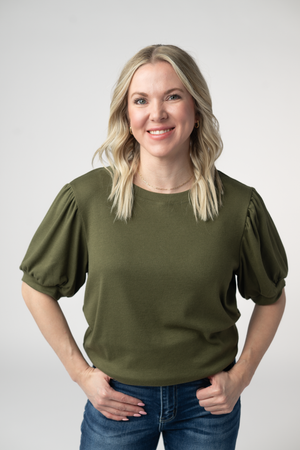 Katie Cozy Top - Olive by Michelle Mae