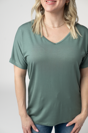 PREBOOK Chloe Cozy Top - Dusty Jade