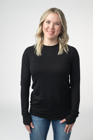 Blair Long Sleeve Top - Black by Michelle Mae